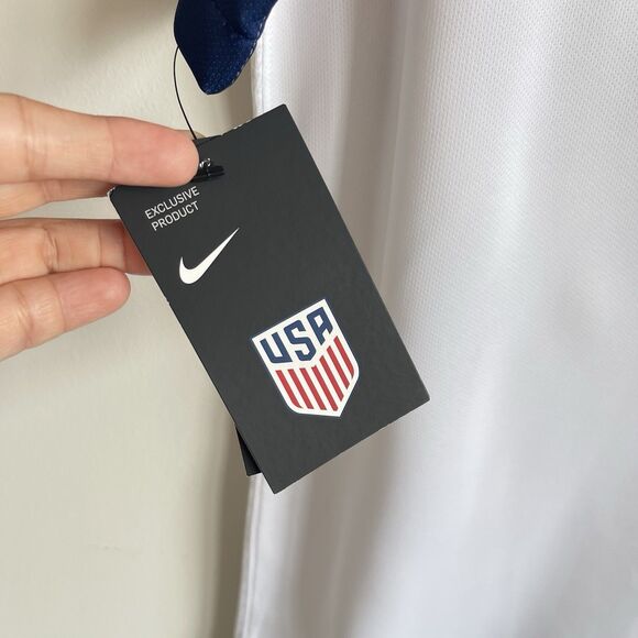 Nike USA Soccer Jersey 2019 White Men's Size Small Stadium Home 4 Stars NWT - Picture 8 of 16